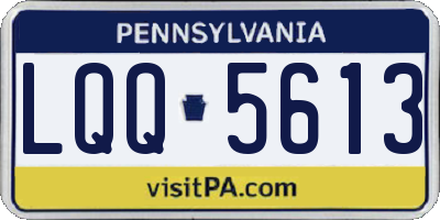PA license plate LQQ5613
