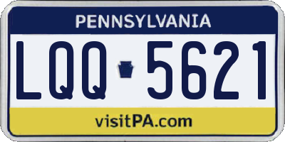 PA license plate LQQ5621