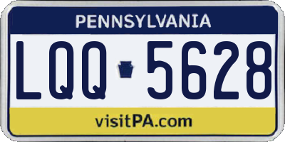 PA license plate LQQ5628
