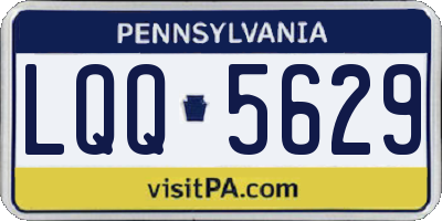 PA license plate LQQ5629