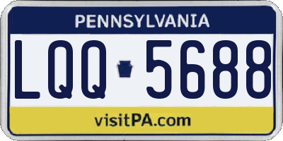 PA license plate LQQ5688
