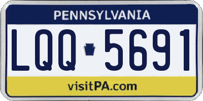 PA license plate LQQ5691