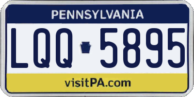 PA license plate LQQ5895
