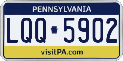 PA license plate LQQ5902