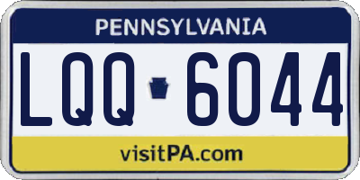 PA license plate LQQ6044