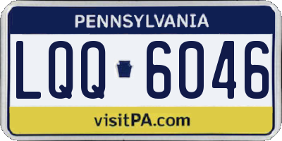 PA license plate LQQ6046