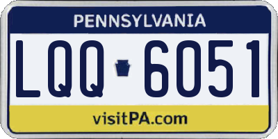 PA license plate LQQ6051