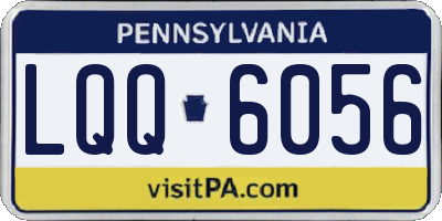 PA license plate LQQ6056