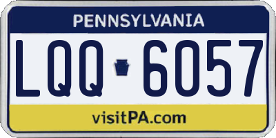 PA license plate LQQ6057
