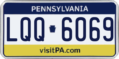 PA license plate LQQ6069
