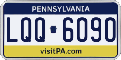 PA license plate LQQ6090