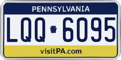 PA license plate LQQ6095