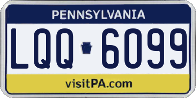 PA license plate LQQ6099