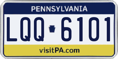 PA license plate LQQ6101