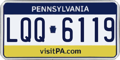 PA license plate LQQ6119