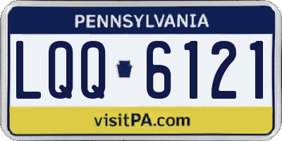 PA license plate LQQ6121