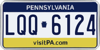 PA license plate LQQ6124
