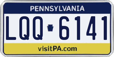 PA license plate LQQ6141