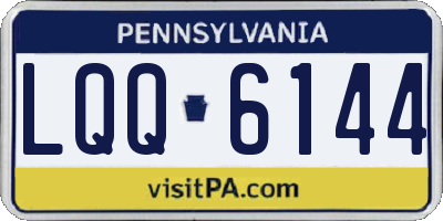 PA license plate LQQ6144