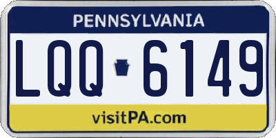 PA license plate LQQ6149