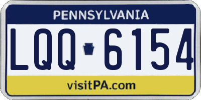 PA license plate LQQ6154