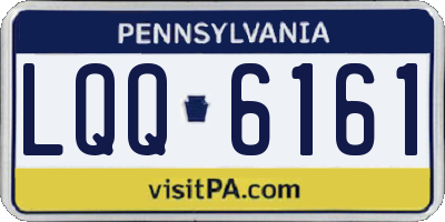 PA license plate LQQ6161