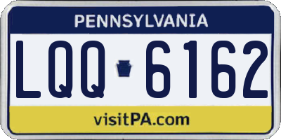 PA license plate LQQ6162