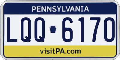 PA license plate LQQ6170