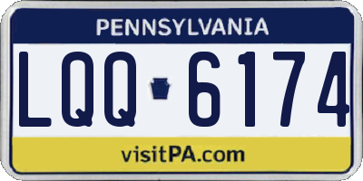 PA license plate LQQ6174