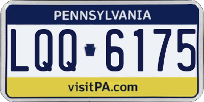 PA license plate LQQ6175