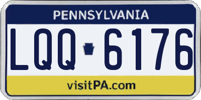PA license plate LQQ6176