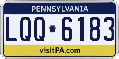 PA license plate LQQ6183