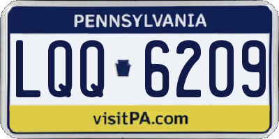 PA license plate LQQ6209
