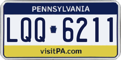 PA license plate LQQ6211