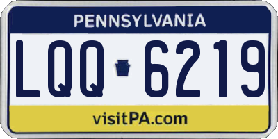 PA license plate LQQ6219