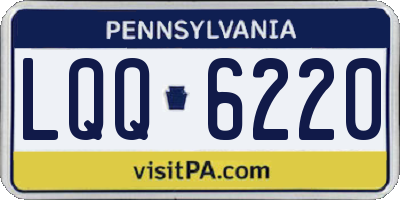 PA license plate LQQ6220