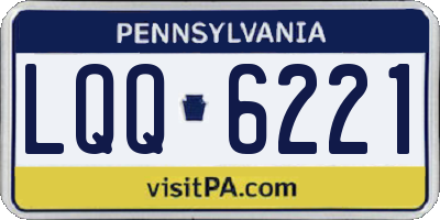 PA license plate LQQ6221
