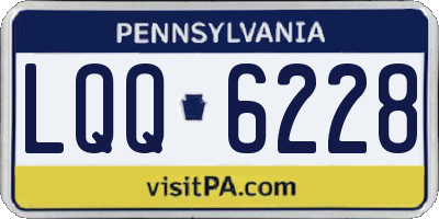 PA license plate LQQ6228