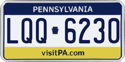 PA license plate LQQ6230