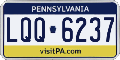 PA license plate LQQ6237