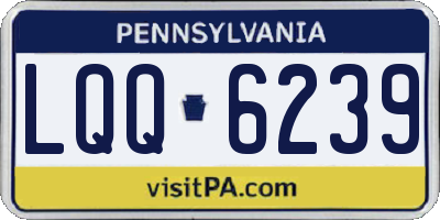 PA license plate LQQ6239