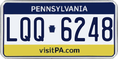 PA license plate LQQ6248
