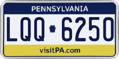 PA license plate LQQ6250