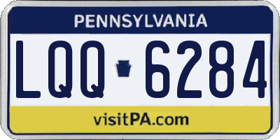 PA license plate LQQ6284