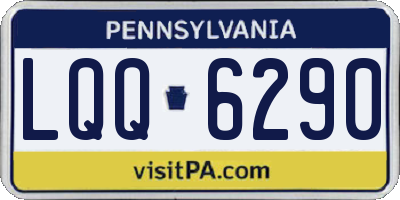 PA license plate LQQ6290