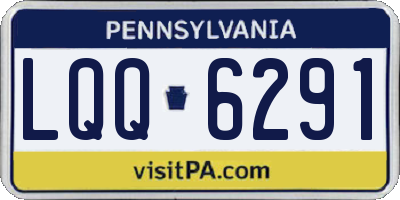 PA license plate LQQ6291