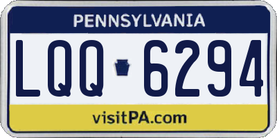 PA license plate LQQ6294