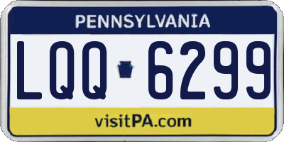 PA license plate LQQ6299