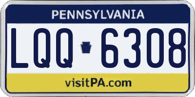 PA license plate LQQ6308