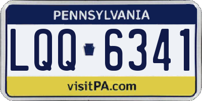 PA license plate LQQ6341